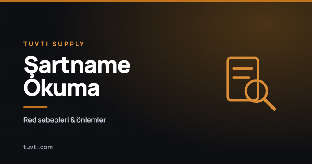 İhale şartnamesi okuma kılavuzu: red sebepleri ve önlemler